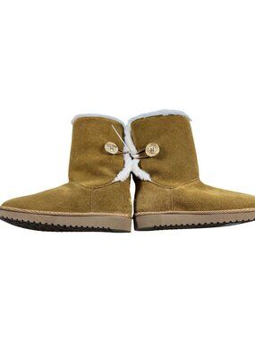 Koolaburra By UGG Womens Nalie Brown Faux Fur Button Boots Size 9 NEW No Box